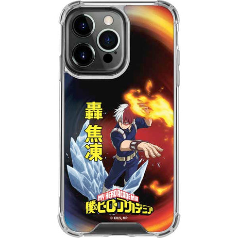My Hero Academia Shoto Todoroki Season 4 iPhone 14 Pro Clear Case